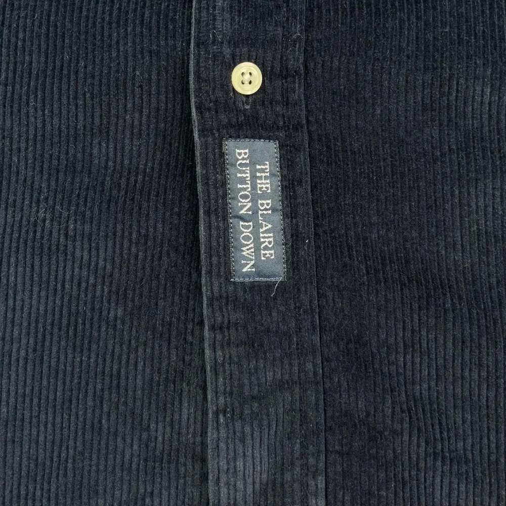 Polo Ralph Lauren Button Down Mens XXL Navy‎ Blue Corduroy The Blaire Shirt